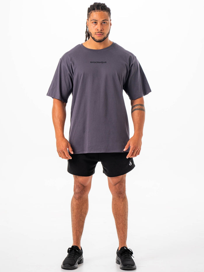Ryderwear Oversized Tshirt - Charcoal Clothing Ryderwear