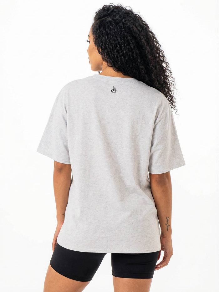 Ryderwear Oversized Tshirt - Snow Marl Clothing Ryderwear