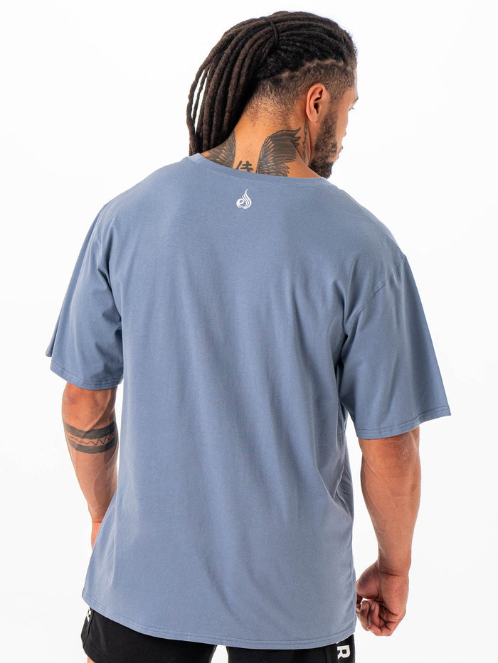 Ryderwear Oversized Tshirt - Steel Blue Clothing Ryderwear
