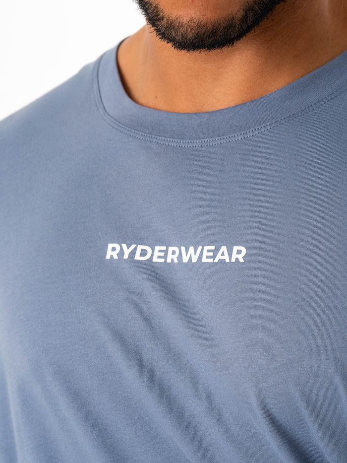Ryderwear Oversized Tshirt - Steel Blue Clothing Ryderwear