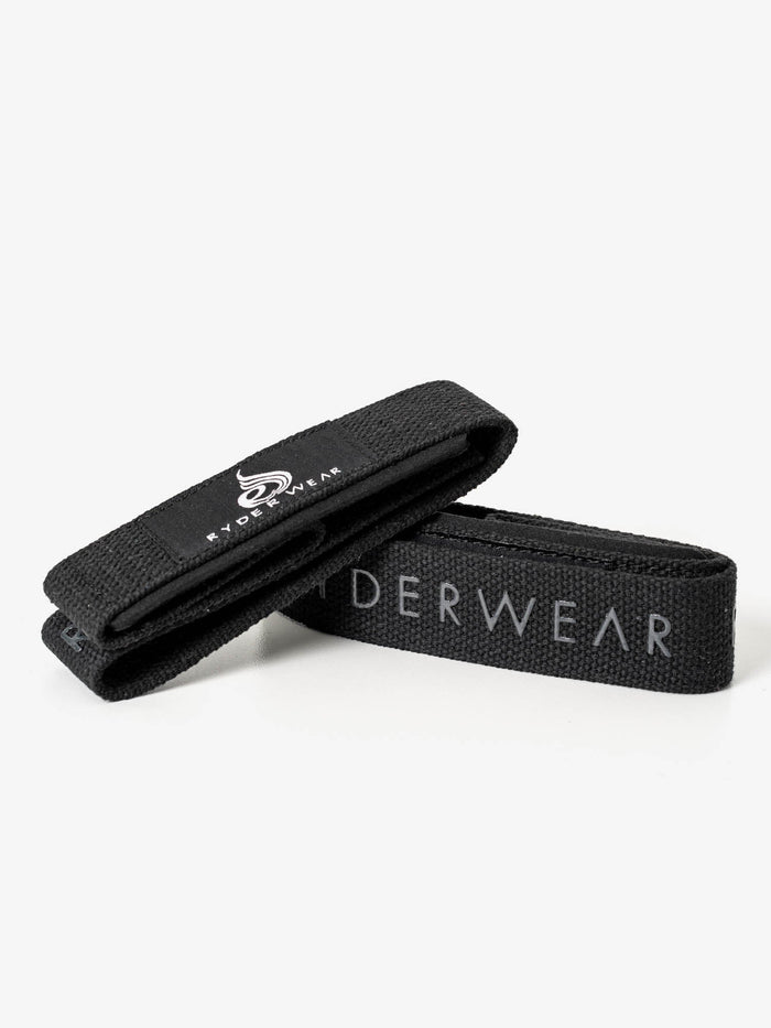 Ryderwear Silicone Lifting Straps - Black Accessories Ryderwear