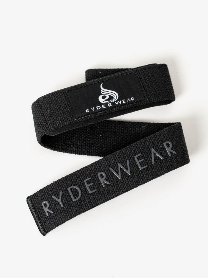 Ryderwear Silicone Lifting Straps - Black Accessories Ryderwear