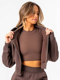 Ryderwear Track Jacket - Chocolate Clothing Ryderwear