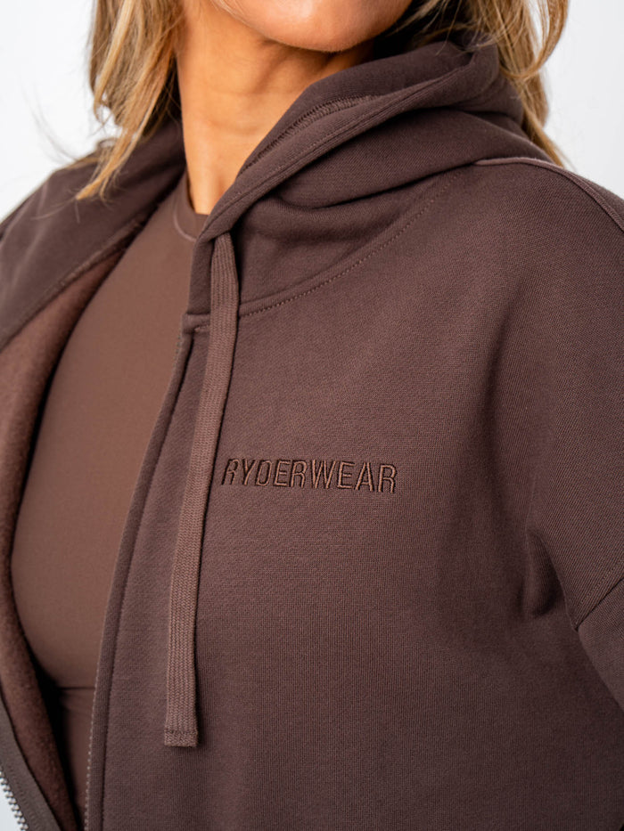 Ryderwear Track Jacket - Chocolate Clothing Ryderwear