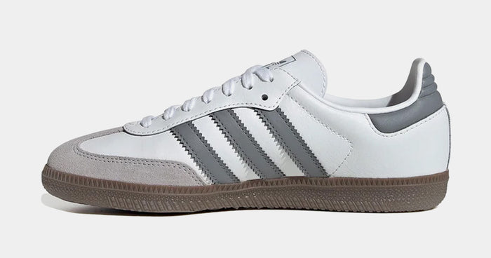 Samba OG Grade School Lifestyle Shoes (Core White/Grey)