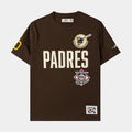 San Diego Padres Modern Original Mens Short Sleeve Shirt (Brown/White)