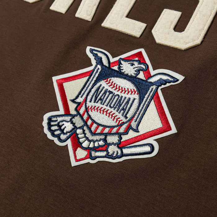 San Diego Padres Modern Original Mens Short Sleeve Shirt (Brown/White)