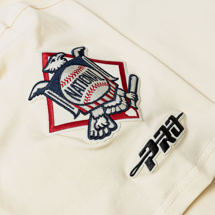 San Diego Padres Originals Ringer Mens Short Sleeve Shirt (Beige/Black)