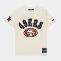 San Francisco 49ers Athletics Logo Mens Short Sleeve Shirt (Black/Red)