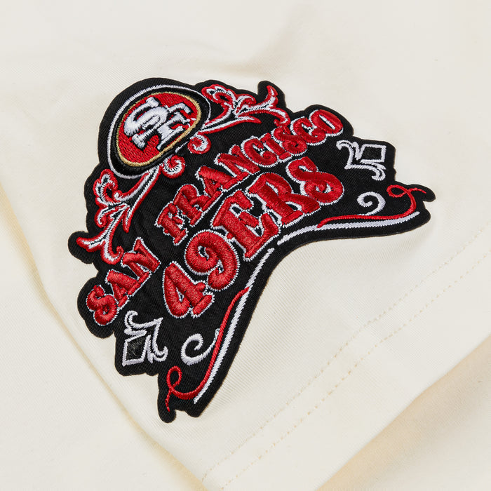 San Francisco 49ers Athletics Logo Mens Short Sleeve Shirt (Black/Red)
