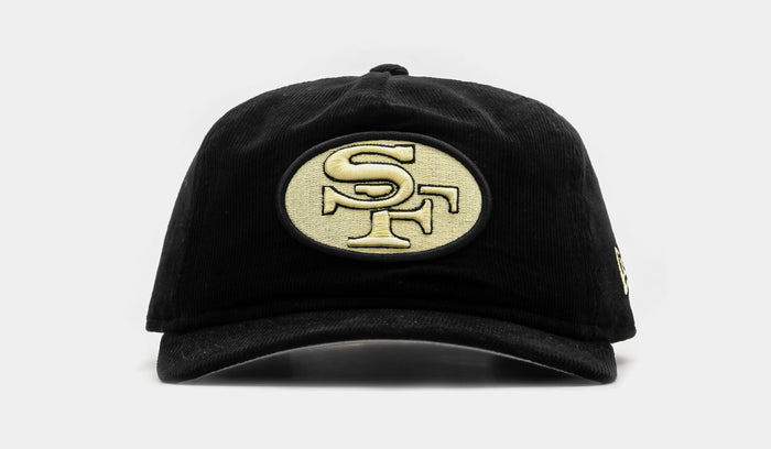 San Francisco 49ers Golfer Snapback Mens Hat (Black/White)