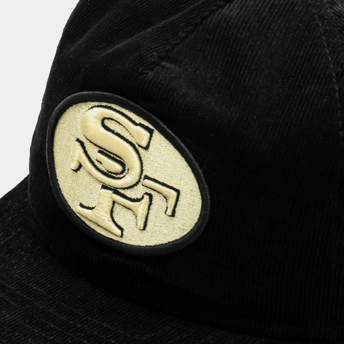 San Francisco 49ers Golfer Snapback Mens Hat (Black/White)