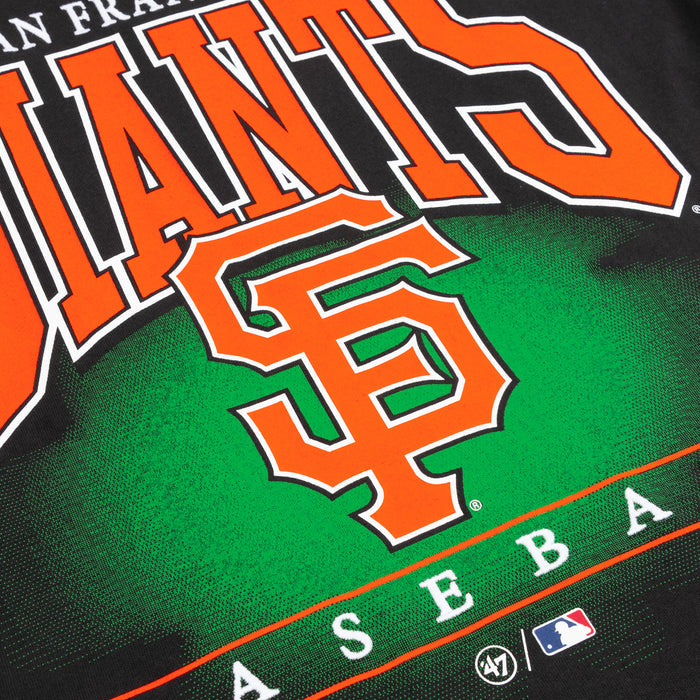 San Francisco Giants Corner Mens Short Sleeve Shirt (Black/Orange)