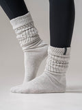 Scrunch Crew Socks - Snow Marl Socks Ryderwear