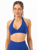 Sculpt Seamless Halter Bra - Cobalt Clothing Ryderwear