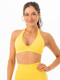 Sculpt Seamless Halter Bra - Lemon Clothing Ryderwear