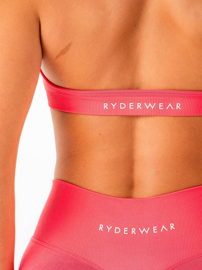 Sculpt Seamless Halter Bra - Watermelon Clothing Ryderwear