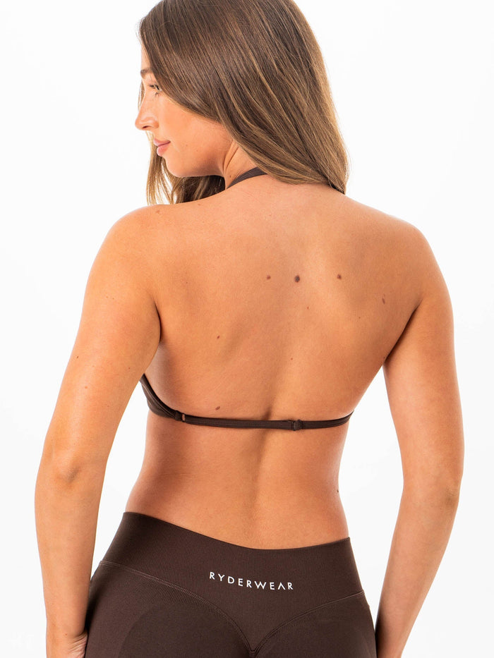 Sculpt Seamless Mini Bra - Chocolate Clothing Ryderwear