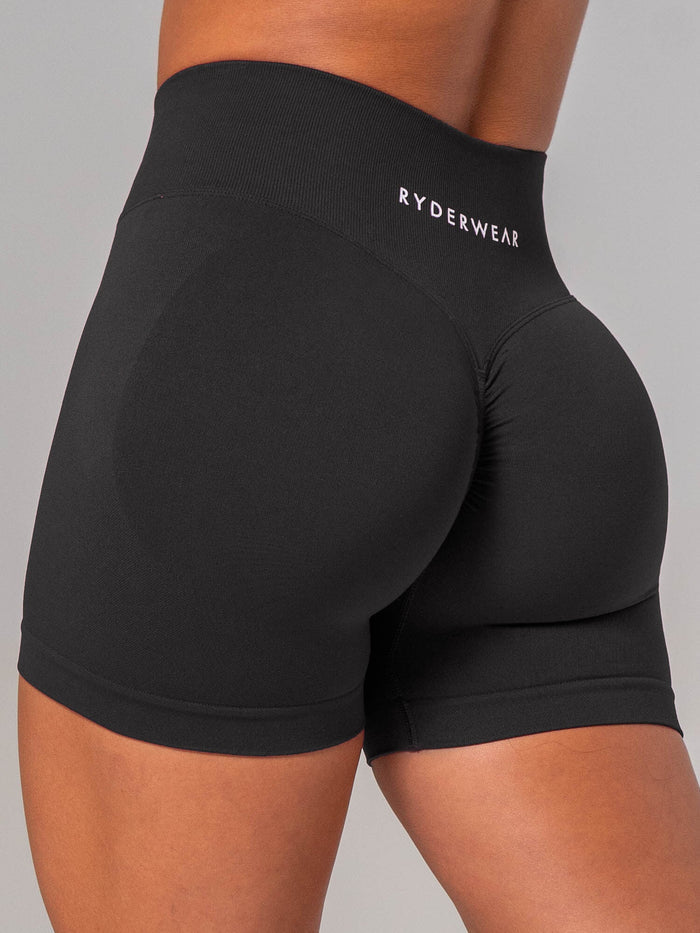 Sculpt Seamless Shorts - Black Clothing Ryderwear