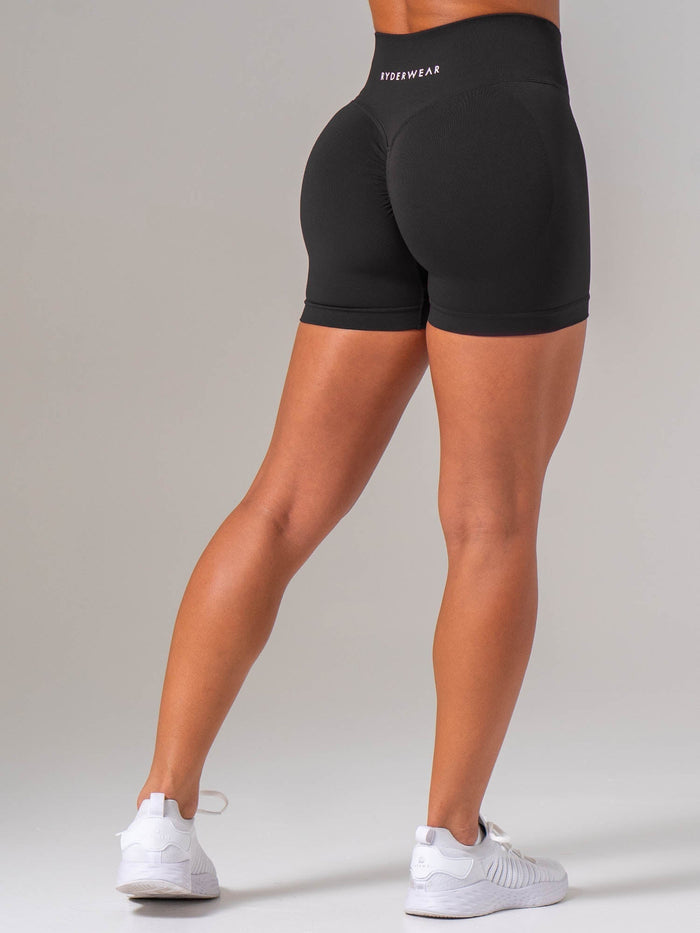 Sculpt Seamless Shorts - Black Clothing Ryderwear