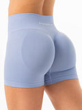 Sculpt Seamless Shorts - Sky Blue Clothing Ryderwear