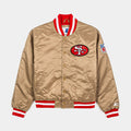 Shoe Palace Exclusive 49ers Satin Varsity Mens Jacket (Gold/Red)