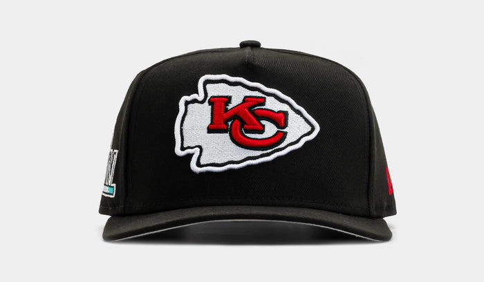 Shoe Palace Exclusive Kansas City Chiefs Super Bowl LIV 950AF Snapback Mens Hat (Black/White)