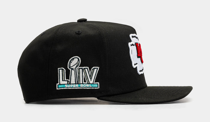 Shoe Palace Exclusive Kansas City Chiefs Super Bowl LIV 950AF Snapback Mens Hat (Black/White)