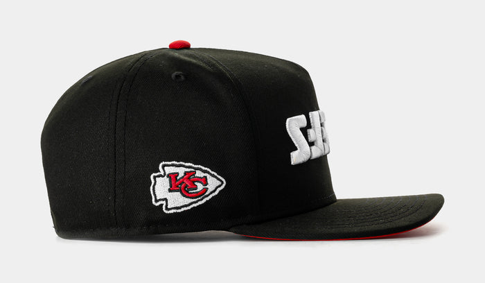 Shoe Palace Exclusive Kansas City Chiefs Upside Down 950AF Snapback Mens Hat (Black/Red)