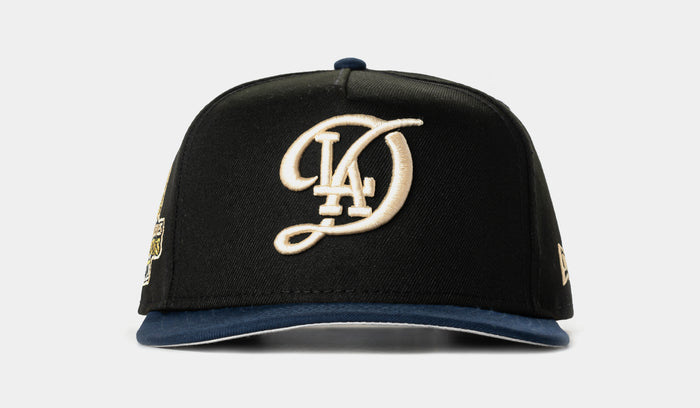 Shoe Palace Exclusive Los Angeles Dodgers City 950AF Snapback Mens Hat (Black/Navy)