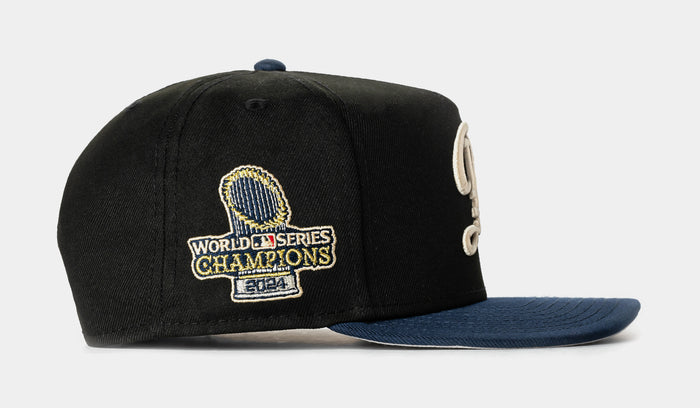Shoe Palace Exclusive Los Angeles Dodgers City 950AF Snapback Mens Hat (Black/Navy)