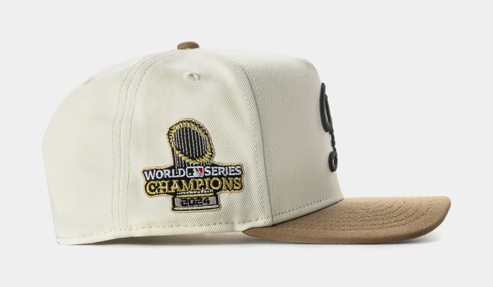 Shoe Palace Exclusive Los Angeles Dodgers City 950AF Snapback Mens Hat (Chrome/Khaki)