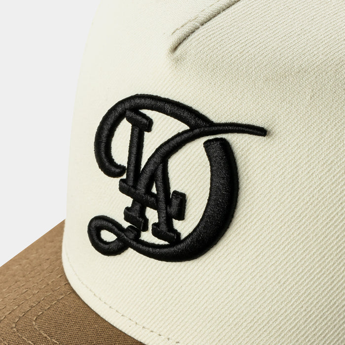 Shoe Palace Exclusive Los Angeles Dodgers City 950AF Snapback Mens Hat (Chrome/Khaki)