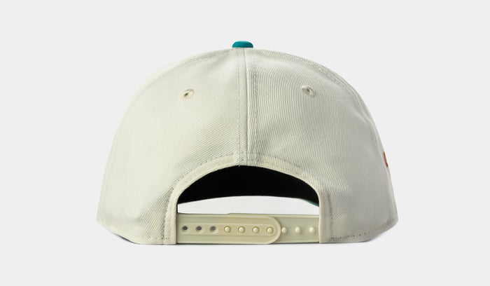 Shoe Palace Exclusive Miami Dolphins Script 950AF Snapback Mens Hat (Chrome/Black)