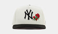 Shoe Palace Exclusive New York Yankees Curve Rose 950AF Snapback Mens Hat (Beige/Black)
