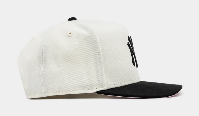 Shoe Palace Exclusive New York Yankees Curve Rose 950AF Snapback Mens Hat (Beige/Black)