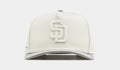 Shoe Palace Exclusive San Diego Padres Chrome 950AF Curve Mens Hat (Chrome Grey)