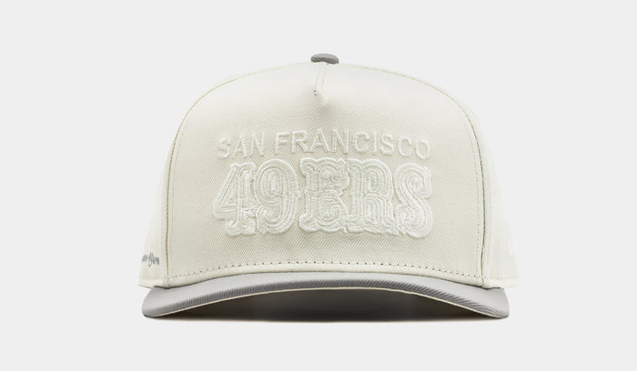 Shoe Palace Exclusive San Francisco 49ers Chrome 950AF Curve Mens Hat (Chrome Grey)