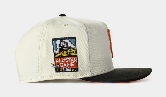 Shoe Palace Exclusive San Francisco Giants 950AF Snapback Mens Hat (Chrome/Black)