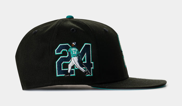 Shoe Palace Exclusive Seattle Mariners 59fifty Fitted Mens Hat (Black/Green)