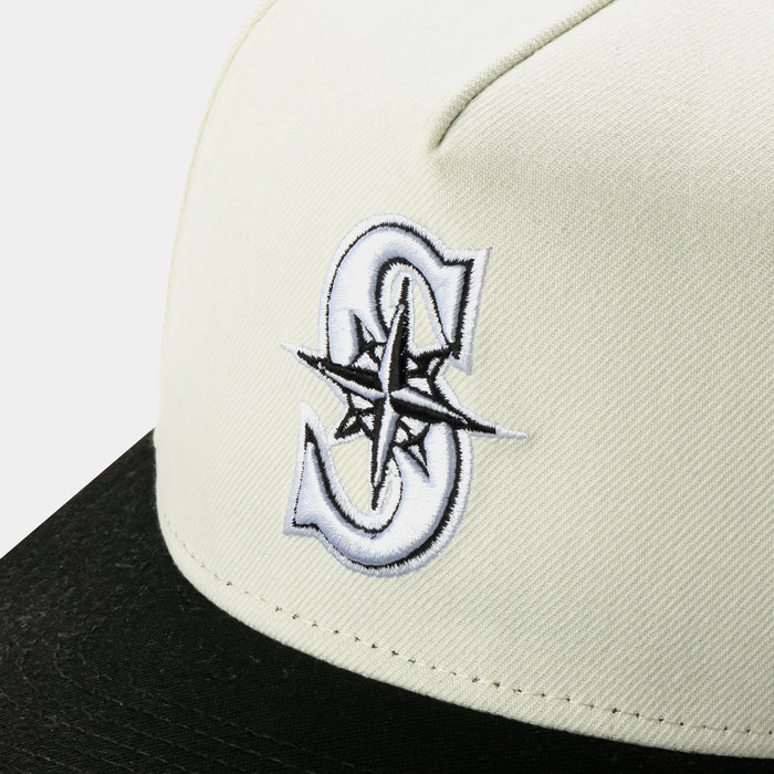 Shoe Palace Exclusive Seattle Mariners 950AF Snapback Mens Hat (Chrome/Black)