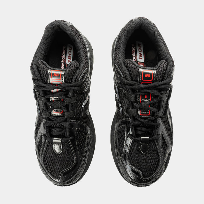 Shoe Palace Exclusive x New Balance 1906 Grade School Running Shoes (Black/Red)
