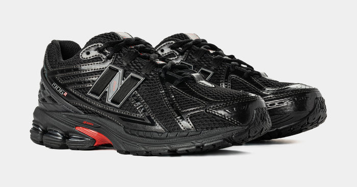 Shoe Palace Exclusive x New Balance 1906 Grade School Running Shoes (Black/Red)