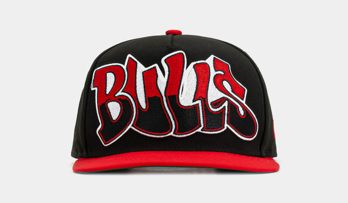 Shoe Palace x New Era NBA 90s Graffiti Exclusive Chicago Bulls 950AF Snapback Mens Hat (Black/Red)
