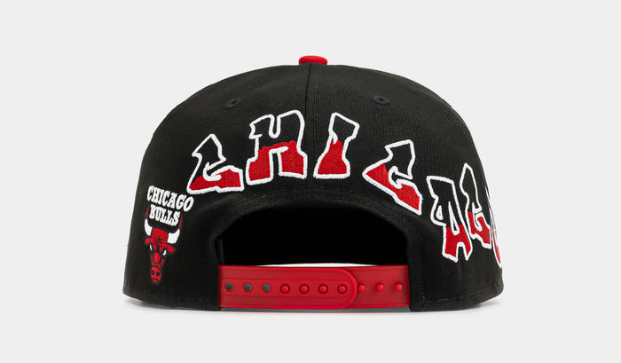 Shoe Palace x New Era NBA 90s Graffiti Exclusive Chicago Bulls 950AF Snapback Mens Hat (Black/Red)