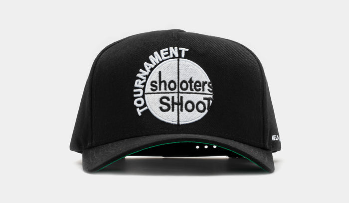Shooters Shoot Black Trucker Mens Hat (Black/White)