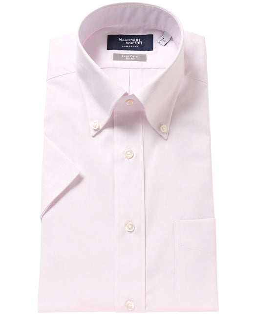 Short Sleeve Shirt - Button Down Pinpoint Oxford J-Tech EASY CARE