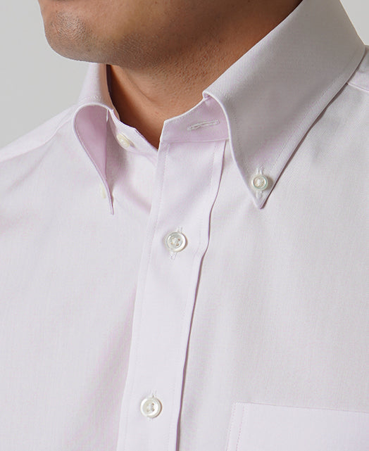 Short Sleeve Shirt - Button Down Pinpoint Oxford J-Tech EASY CARE