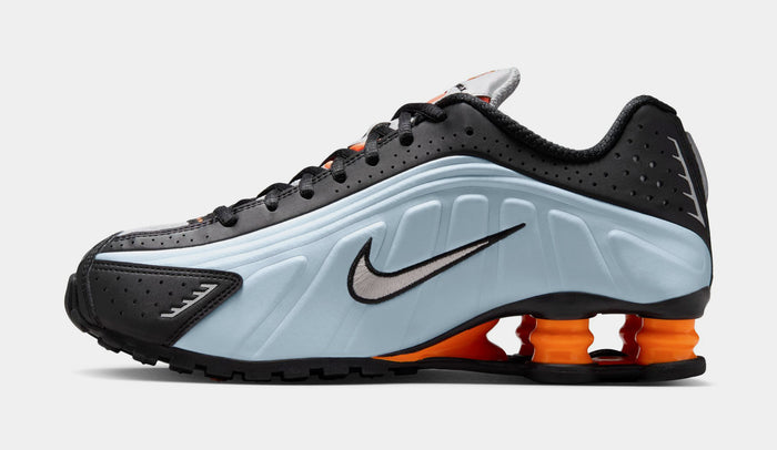 Shox R4 Womens Running Shoes (Blue Tint/Total Orange/Black/Metallic Silver)