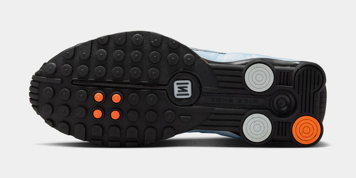 Shox R4 Womens Running Shoes (Blue Tint/Total Orange/Black/Metallic Silver)